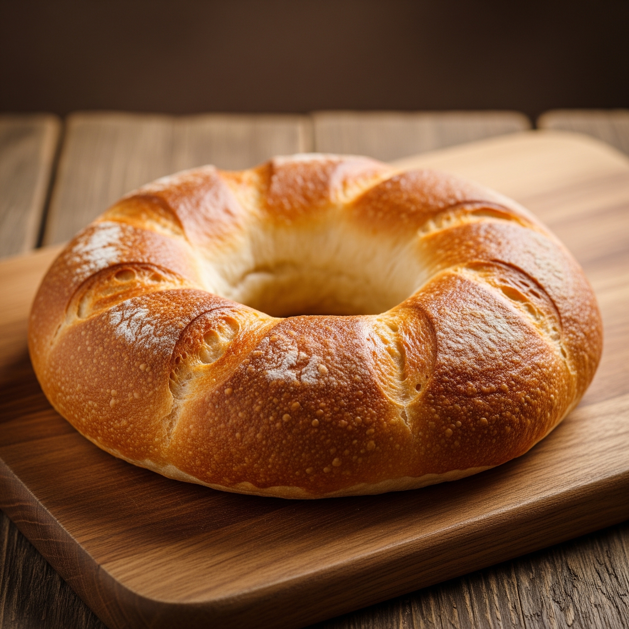 🥯 Rosca de Pan de Trigo en Horno Doméstico