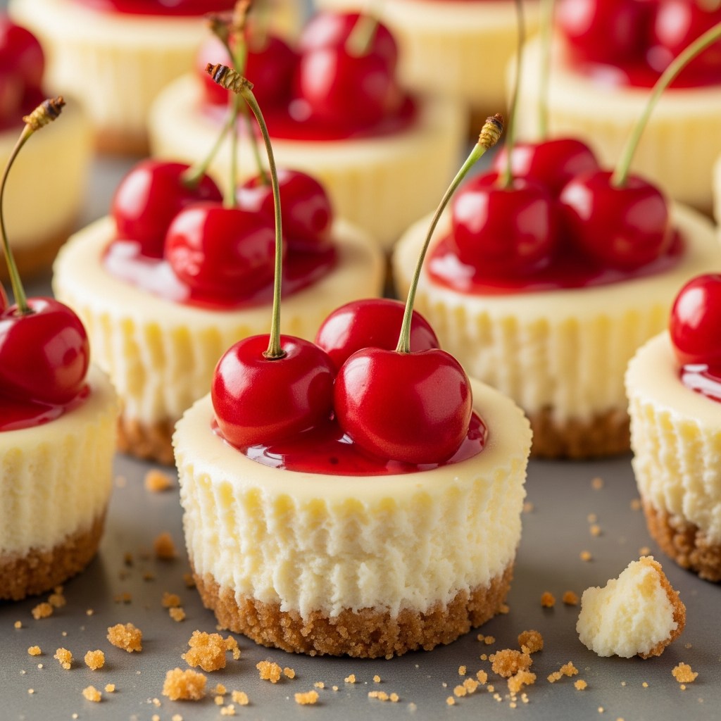 🍒 Mini Cheesecakes de Cereza (sin&nbsp;hornear)