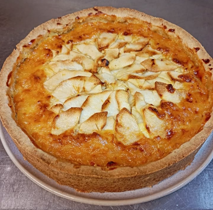 🍏 Tarta de Manzana con Base de Galleta Casera y Crema de&nbsp;compota
