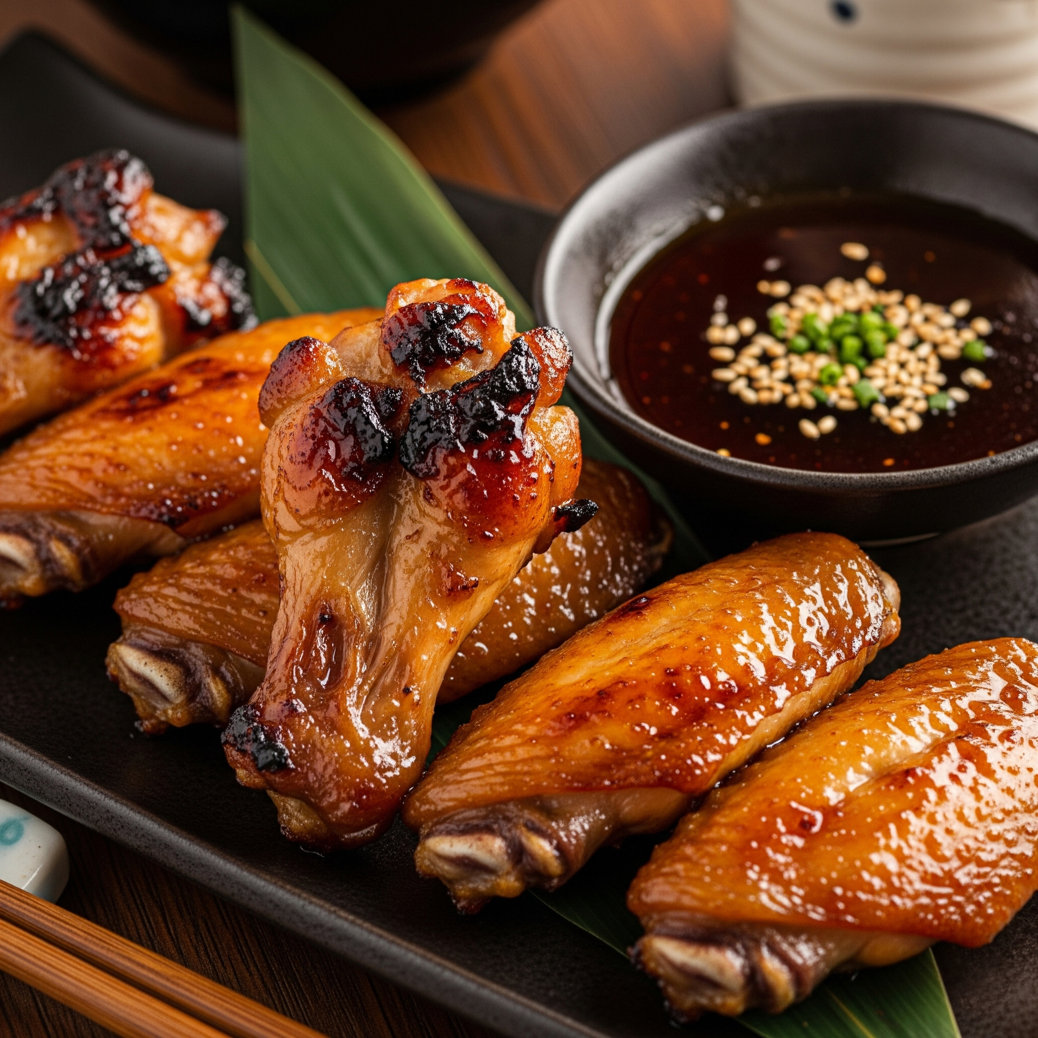 🍗 Alitas de Pollo Teriyaki con Sésamo y Cebollino: Un Viaje de Sabor Umami