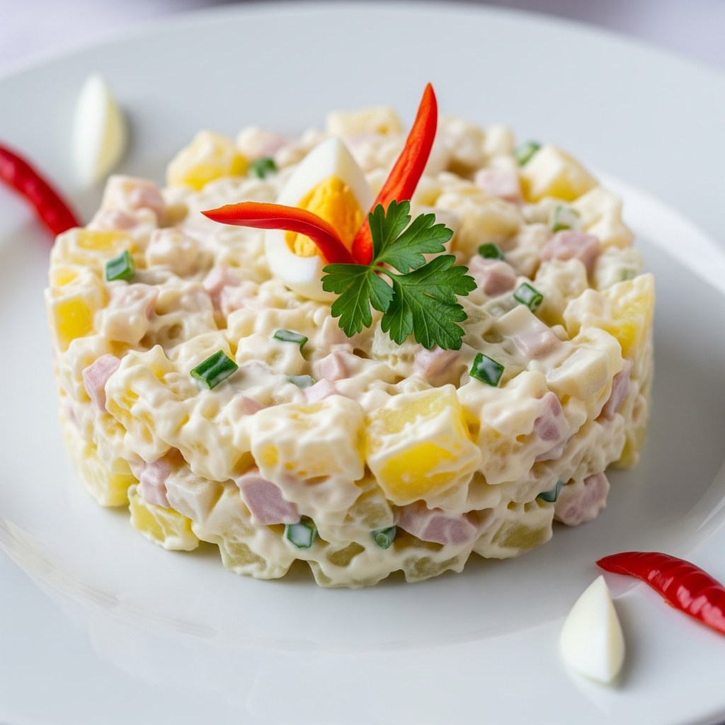 🌶️ Ensaladilla Rusa Clásica y Cremosa: El Alma de las Tapas de&nbsp;Verano