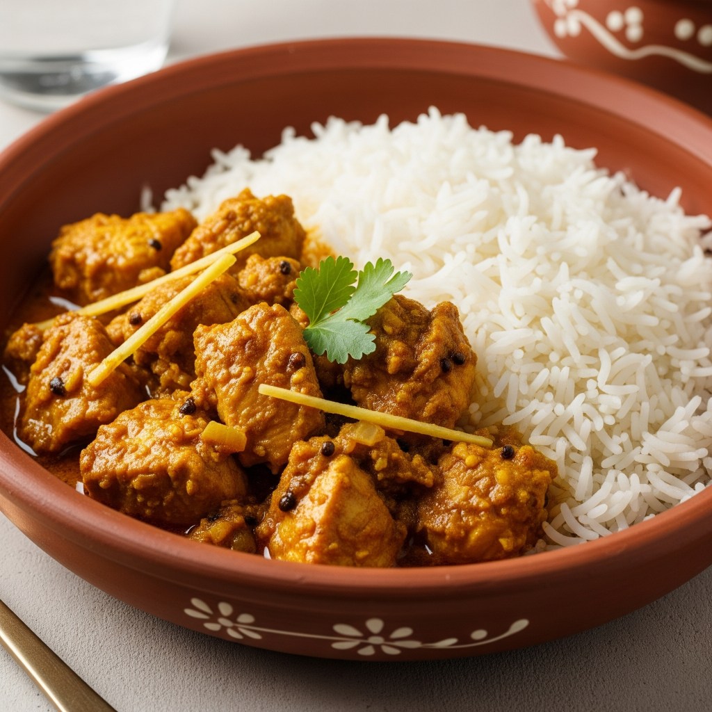 🍗 Pollo al Curry Tierno y Aromático con Arroz Basmati&nbsp;Esponjoso