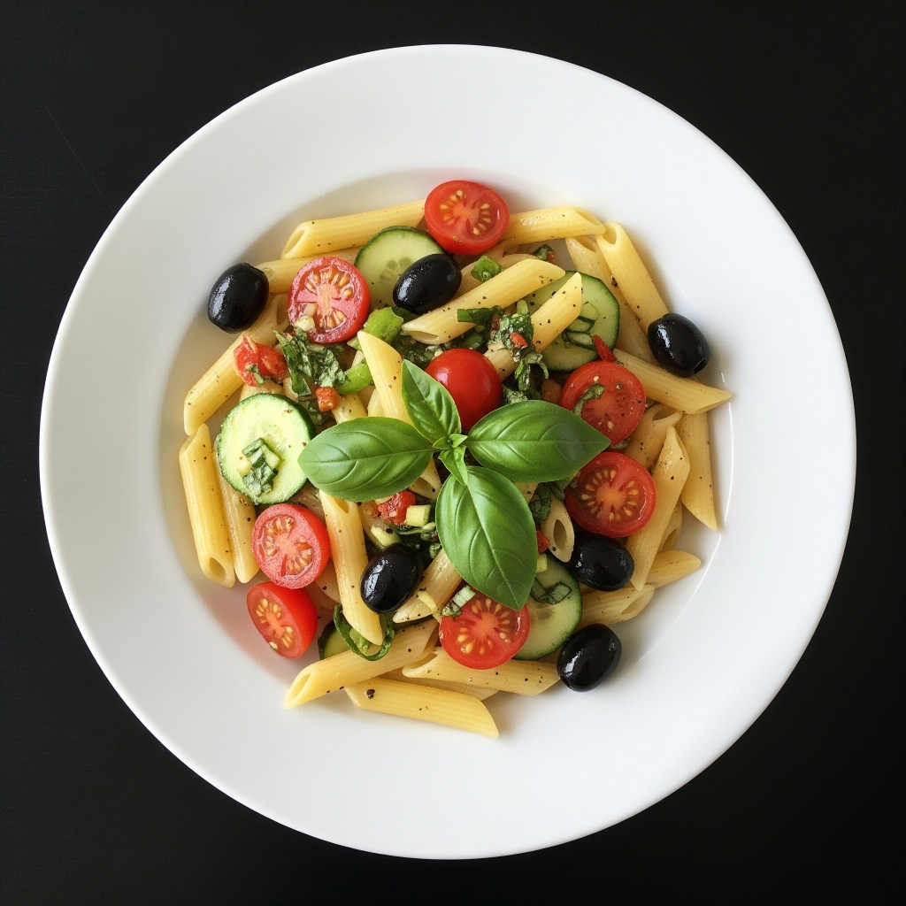 🥗 Ensalada de Pasta Mediterránea Vegana con Vinagreta de Orégano y&nbsp;Limón