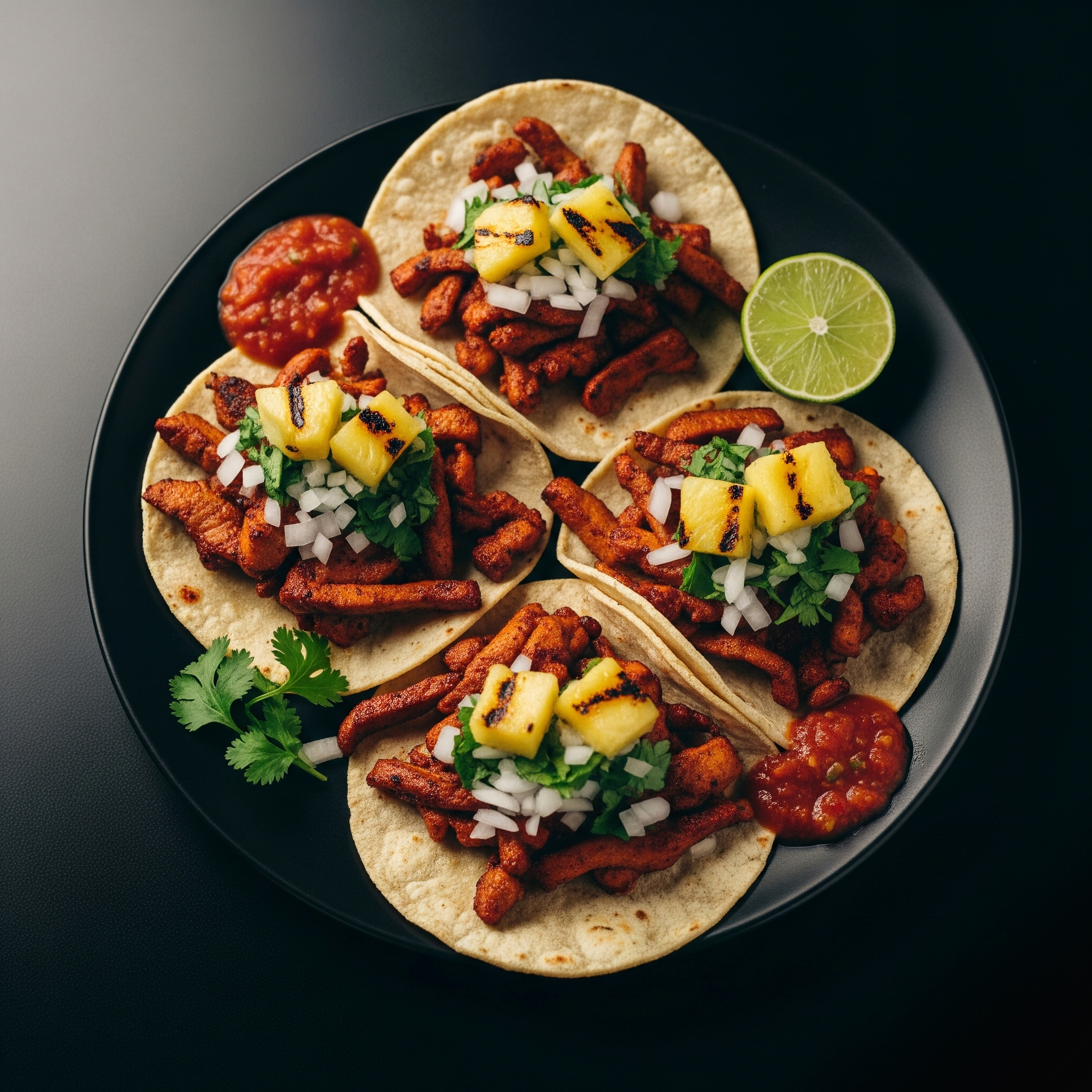 🍍 Tacos al Pastor Caseros con Piña Asada