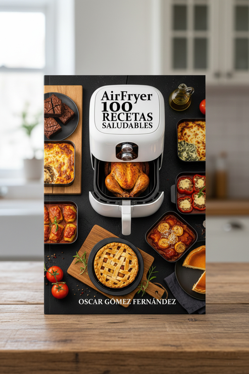 👨🍳 Empieza con tu AirFryer: 100 Recetas Saludables Explicadas Paso a Paso