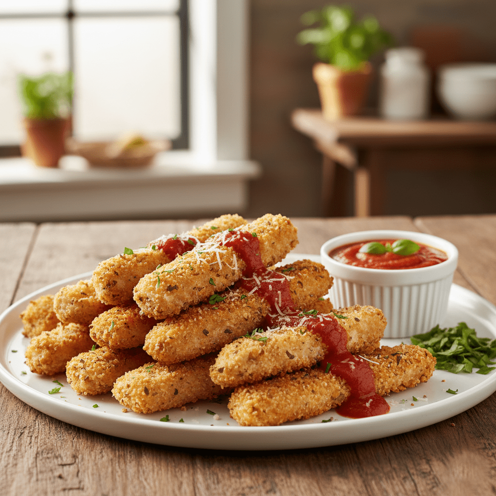 👨🍳 Palitos de Pollo Crujientes al Estilo «Parmigiana» en AirFryer