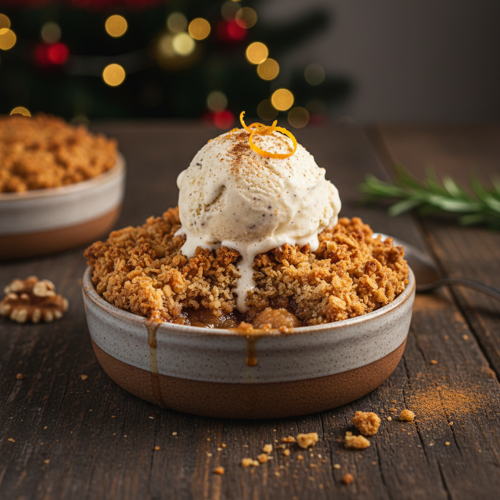🎄 Mini Crumble Navideño de Manzana y Especias en AirFryer