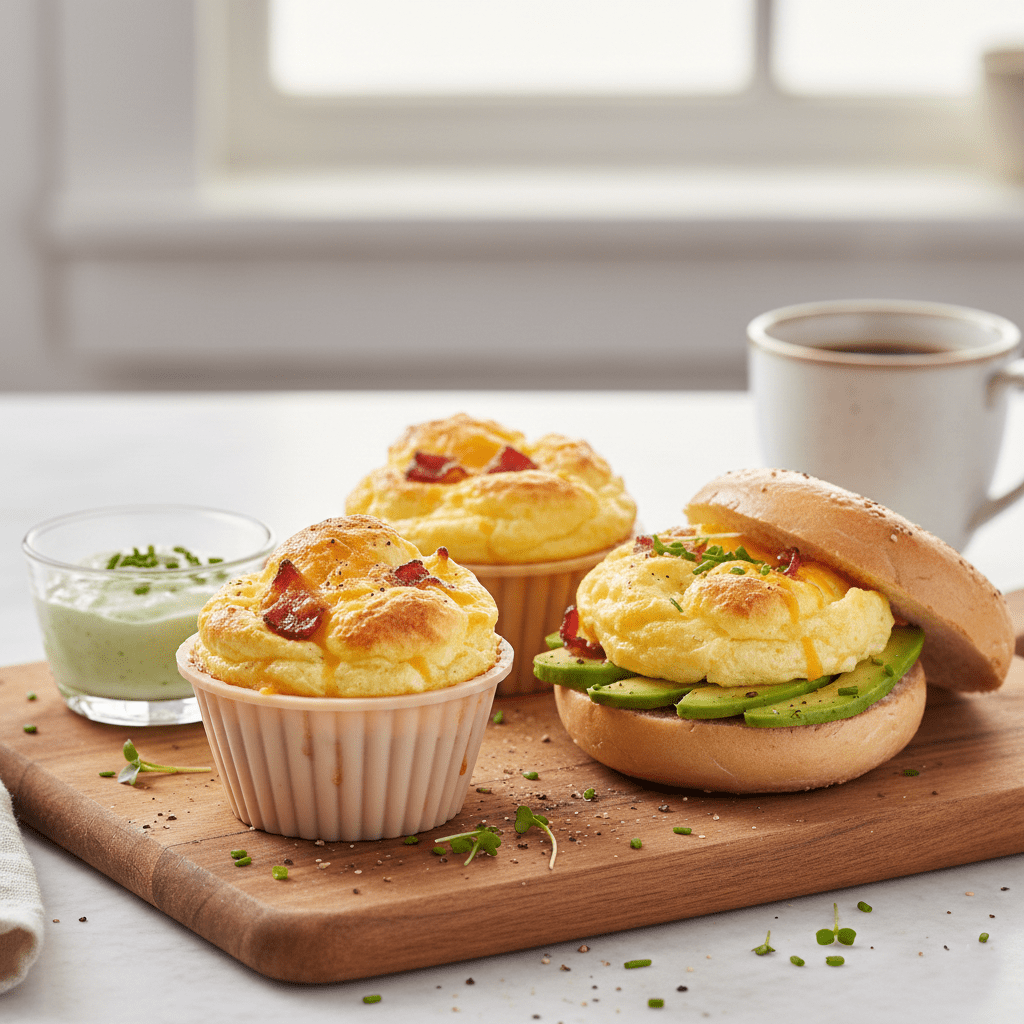 Muffins de Huevo y Bacon&nbsp;«Cloudy»