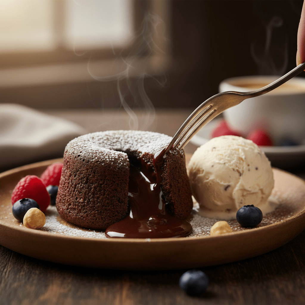 🌋 Coulant de Chocolate y Avellana: El Corazón Fundido Perfecto (Sin Gluten)