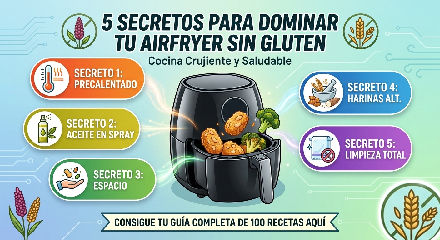 5 Secretos para dominar tu AirFryer si sigues una dieta Sin Gluten
